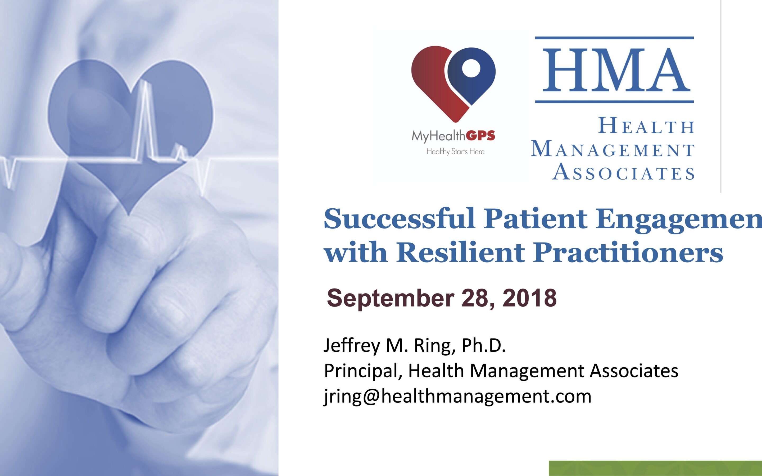 Successful Patient Engagement with Resilient Practitioners